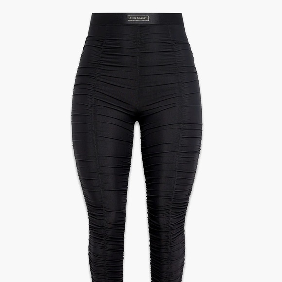 NWT SAVAGE X FENTY RUCHE HOUR HIGH-WAIST MESH LEGGING - Picture 8 of 12